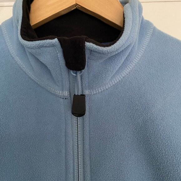 Mec Fleece Zip Up Jacket Blue with Black Accents Womens Size Medium - Picture 7 of 8